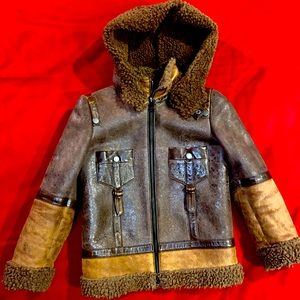 Punto 100% Lambskin Fur Jacket, age 5-6 years old